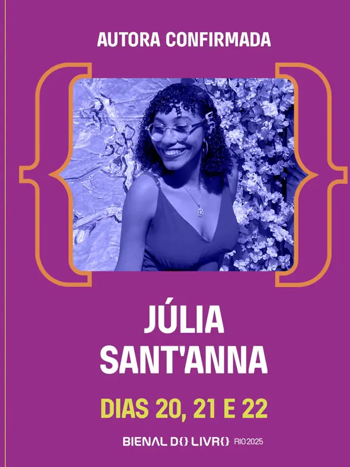 Vídeo: Júlia Sant'Anna, autora confirmada na Bienal do Livro Rio 2025